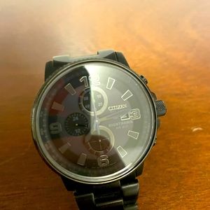 Citizen Men's Eco-Drive Nighthawk Monochrome Watch